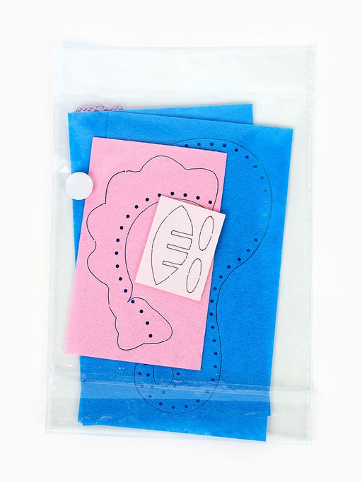 Набор для создания игрушки из фетра "Морские жители", набор 6 шт.