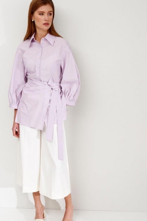 Брюки кюлоты прямого силуэта Mel (Цвет: Молочный) - Morozov Amavie фото 7