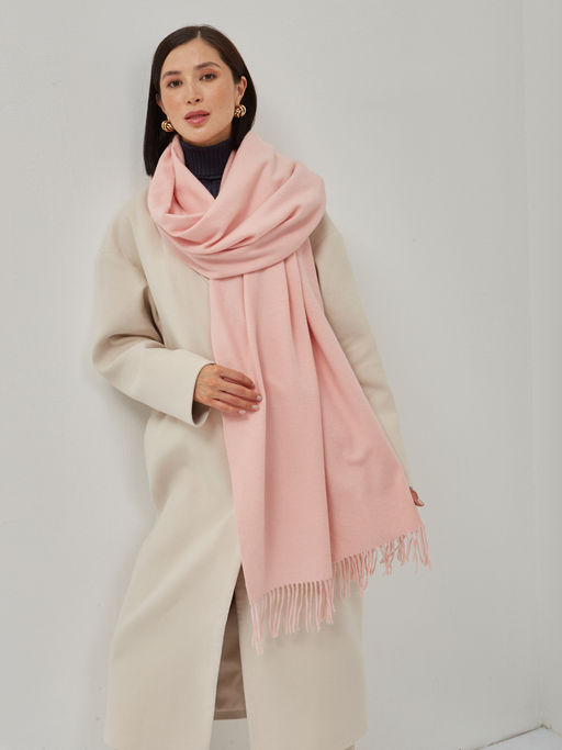 В составе шерсть и кашемир! теплый двусторонний палантин - Tantino фото 5