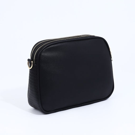 Сумка кросс-боди на молнии, цвет чёрный - Simaland фото 2