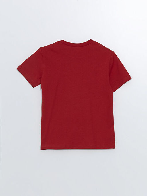 Bisiklet Yaka K?sa Kollu Bask?l? Erkek Bebek Ti??rt - Waikiki фото 3