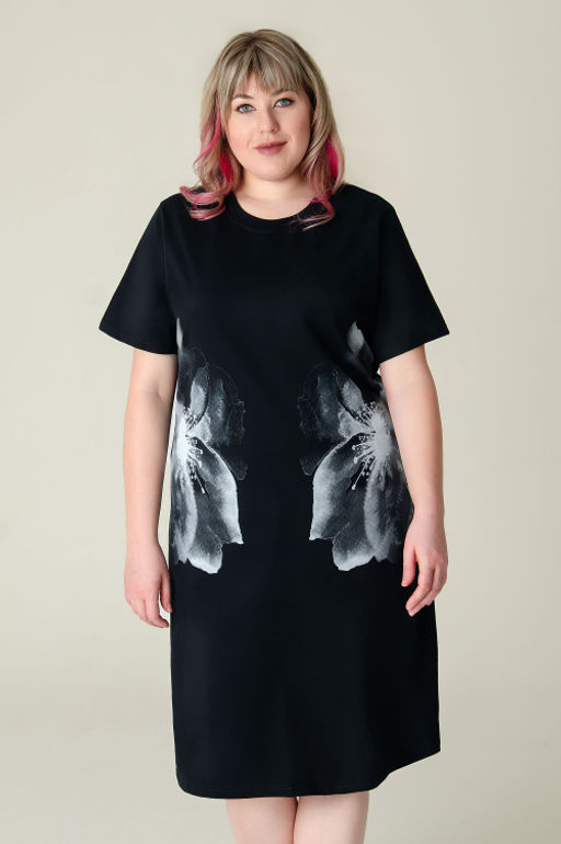 Арт. 4157 Туника женская 52-60 (5 шт) Цвет:черный - Калинка фото 6