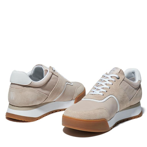 Кроссовки Timberland Miami Coast Leather бежевые  фото 4