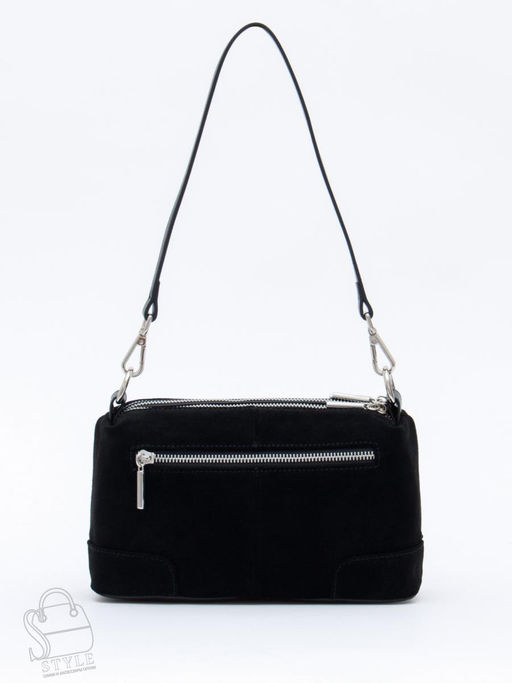 Сумка женская кожаная 5555PEF black Polina&Eiterou  в Новосибирске