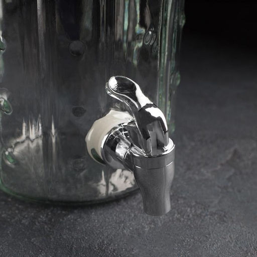 Диспенсер для напитков стеклянный «Тропики», 4 л, 21×22×29 см, цвет прозрачный