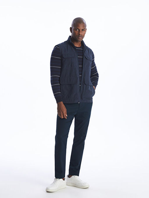 Standart Kal?p Dik Yaka Erkek Yelek