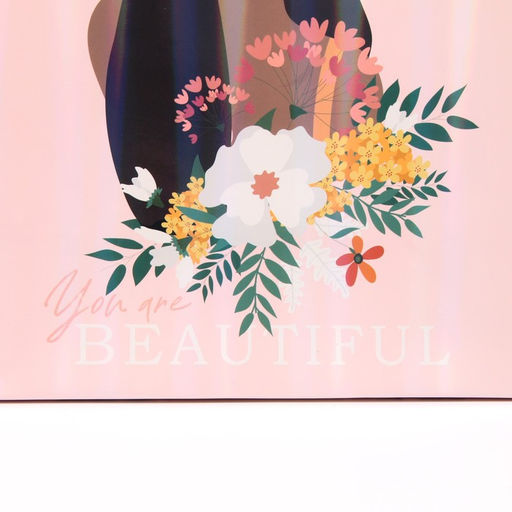 Пакет ламинированный Ты красивая, радужная голография, ML 23 х 27 х 11,5 см - Дарите счастье фото 4