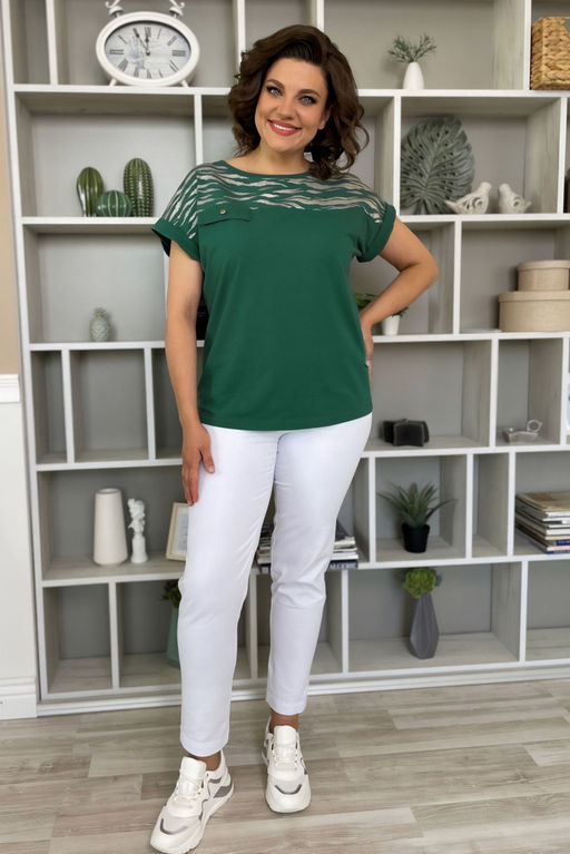 Футболка Rumoda 2135 темно-зеленый/короткий рукав  фото 2