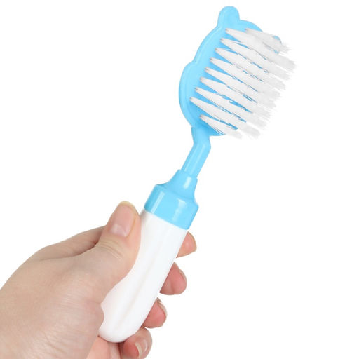 Расчёска детская, щётка для волос в наборе с погремушкой «Бегемотик»