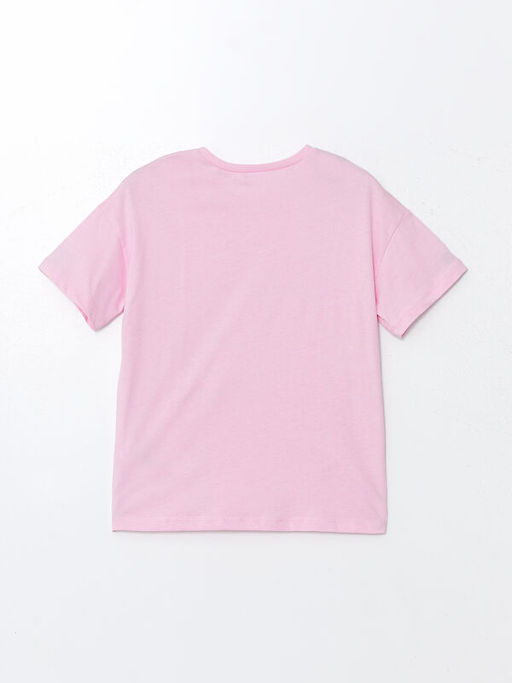 Bisiklet Yaka Bask?l? K?sa Kollu K?z ?ocuk Pijama Tak?m?