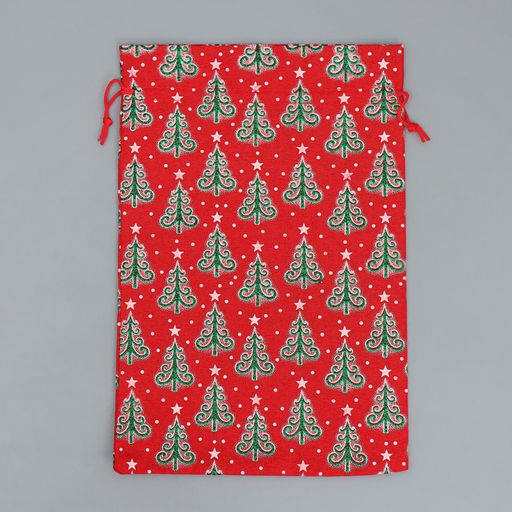 Цена за 5 шт. Мешочек подарочный холща Добра в Новом Году, ёлки, 20 х 30 см +/- 1.5 см - Дарите счастье фото 6