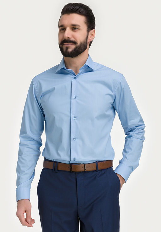 Сорочка мужская длинный рукав GREG 220/139/BL/Z