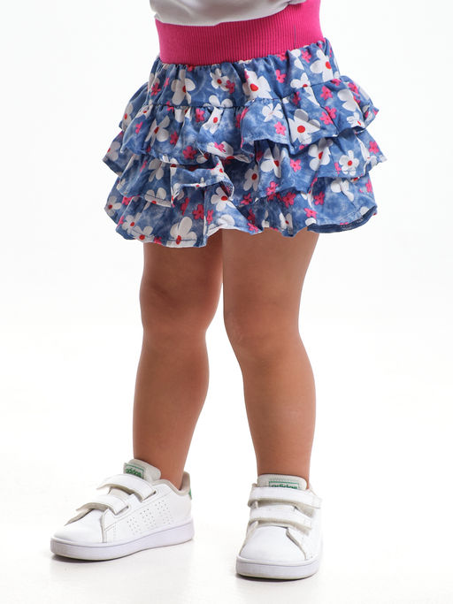 Юбка UD 6436 цветы - Mini maxi фото 2