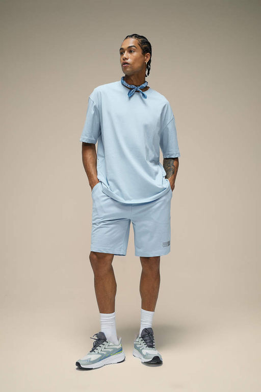 DeFactoFit Футболка Oversize с круглым вырезом и короткими рукавами с принтом  фото 2