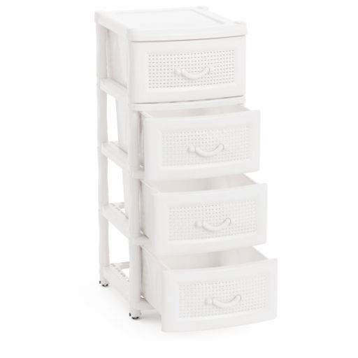 Комод 4-х секционный белый М5507