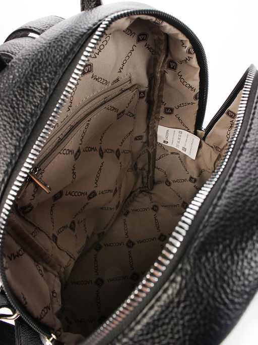 LACCOMA рюкзак Скарлет-Н2005-черный эко кожа хлопок