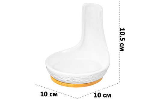 Подставка под ложку 10*10*10,5 см Веточки-цветочки на бамбуковой подставке - Elan gallery фото 2