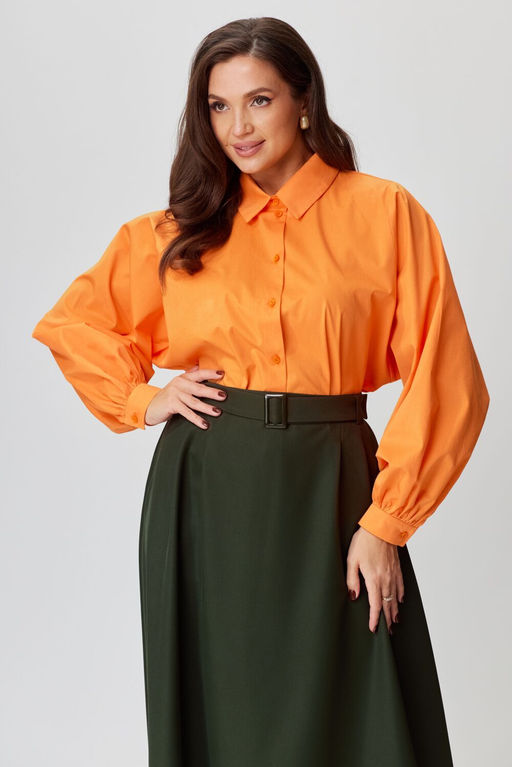 Рубашка ANDINA CITY 5019-24 оранжевый  фото 5