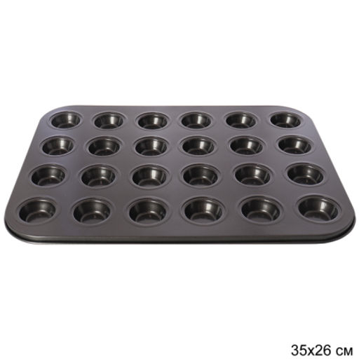 Форма для выпечки 24 ячейки 35х26 см/d=3,5;h=1/ FDV24 /уп 60/металл/0,305 - ГалеонТрейд фото 3