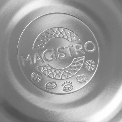 Чайник Magistro Glow, 3 л, со свистком, ручка soft-touch, индукция, нержавеющая сталь, серебристый