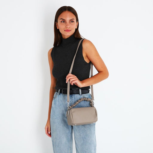 Сумка-багет на молнии, цвет бежевый - Simaland фото 9