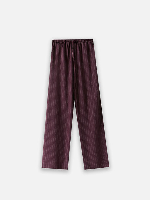 Брюки домашние женские коричневые в полоску - Mark formelle фото 6