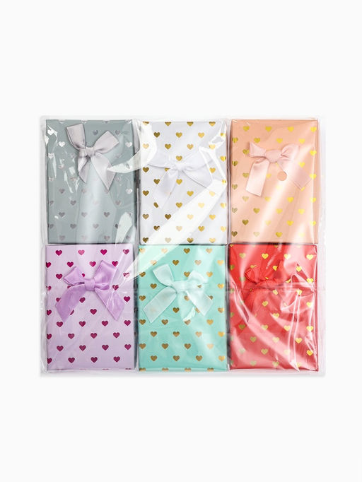 Набор коробочек подарочных 6 шт. под набор «Сердечки», 7×9 см ( + - 0.5 см), цвет МИКС (7528509)   1