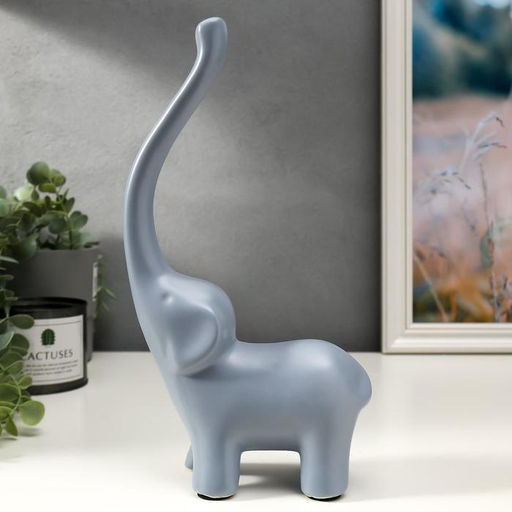 Набор фигурок керамика «Семейство слонов», 3 шт., матовый