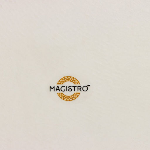 Блюдо фарфоровое подстановочное с бортиком Magistro Poursephona, d=27.5 см, бежевый  фото 6