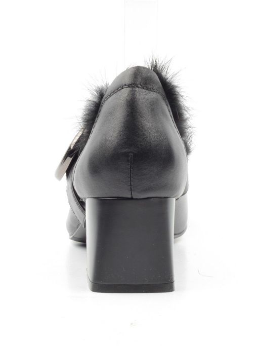 03-N18116P-2 BLACK Полуботинки женские (натуральная кожа) - Фабричный китай фото 9