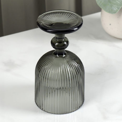Бокалы для вина SL Home «Модерн», 250 мл, 8×14.5 см, набор 2 шт., стекло, графитовые