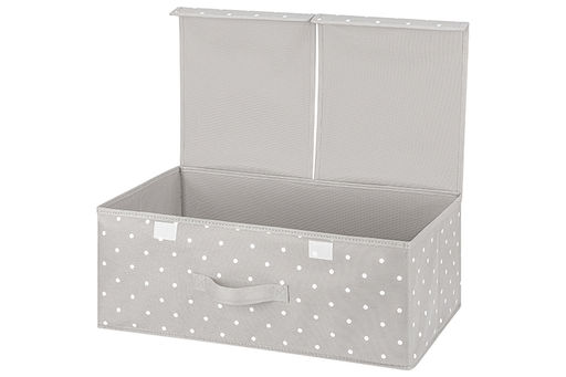 Короб складной для хранения 50*30*20 см Серый горошек + 2 крышки на липучке + ручка - Elan gallery фото 10