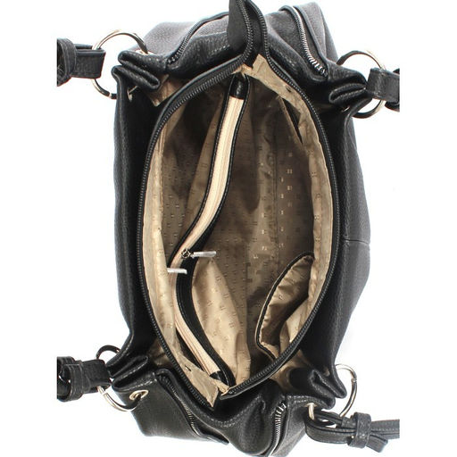 Сумка женская искусственная кожа ADEL-315, 1отд, плечевой ремень, черный флотер 258852 - Adelia фото 3