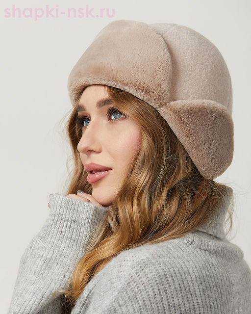 Нон-стоп шерсть ладен Ушанка женская (55-58)