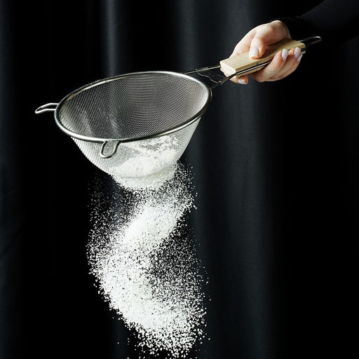 Сито для просеивания с деревянной ручкой Доляна «Стандарт», d=18 см, нержавеющая сталь