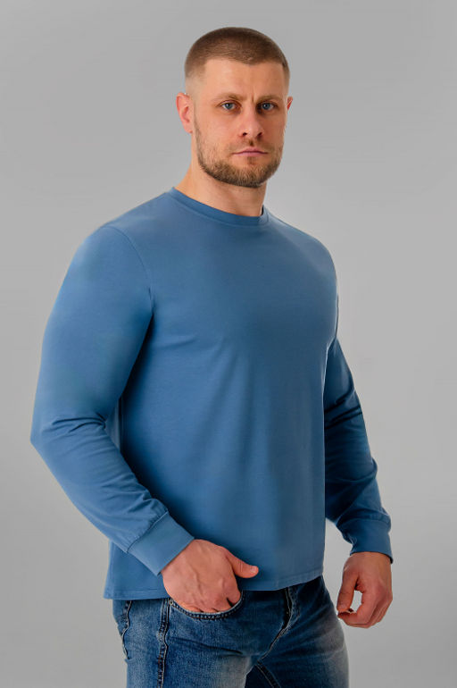 Арт. 67127/5 Лонгслив мужской 48-56 (5 шт) Цвет:джинс