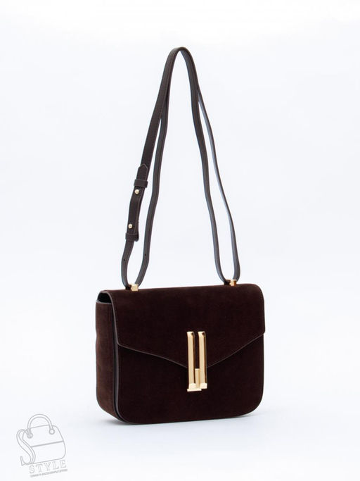 Сумка женская кожаная 1045MF coffee Polina&Eiterou  в Новосибирске