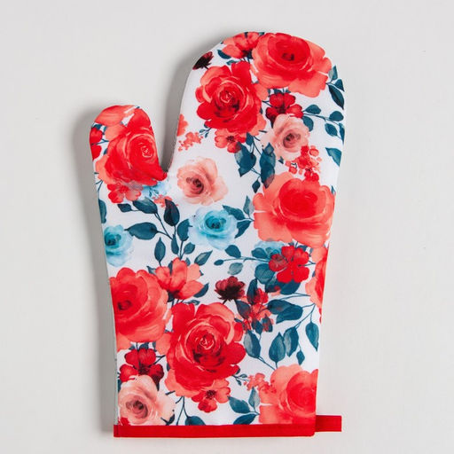 Цена за 2 шт. Варежка Доляна «Розы» 26×16 см, 100% п/э