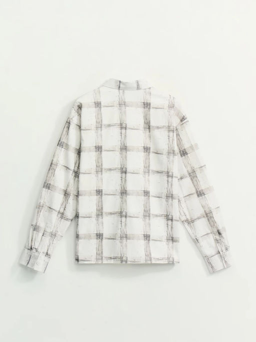 Рубашка в клетку relax fit / Zarina  фото 7