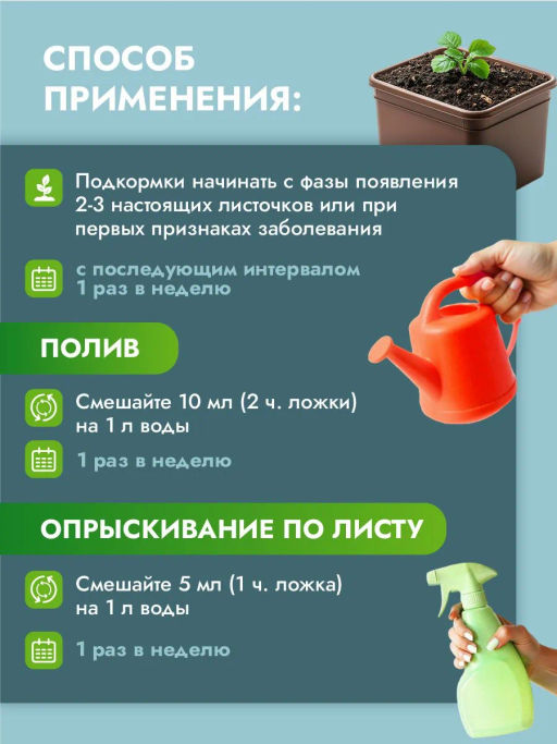 Биококтейль для комнатных огурчиков ТМ ВитаминУС (350 мл) - Био-комплекс фото 4