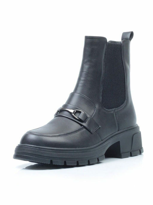 01-5251-1 BLACK Ботинки демисезонные (искусственная кожа, байка) - No name фото 6