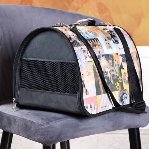 Сумка - переноска для животных с принтом, 46 х 28,5 х 30 см микс - Пижон фото 10