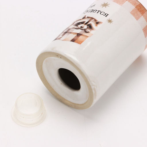 Солонка и перечница новогодние «Зимние зверята», 12×6.5×7 см, ручная работа