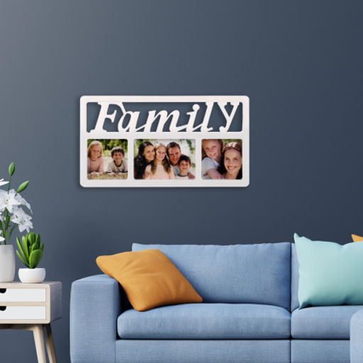 Фоторамка коллаж Семья 39х20 см / M1609 /уп 48/ 3 фото - Галеонтрейд фото 2