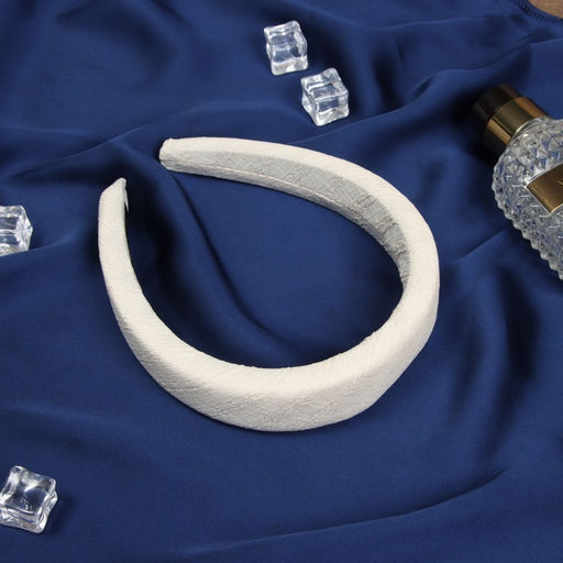 Ободок для волос «Жаннет», классик текстура, 3 см, бежевый