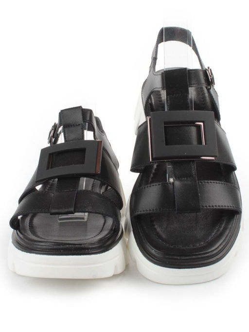 08-PEY195-3 BLACK Босоножки женские (натуральная кожа) - Фабричный китай фото 8