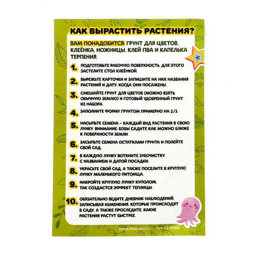 Набор для опытов Мой мини сад - Эврики фото 6