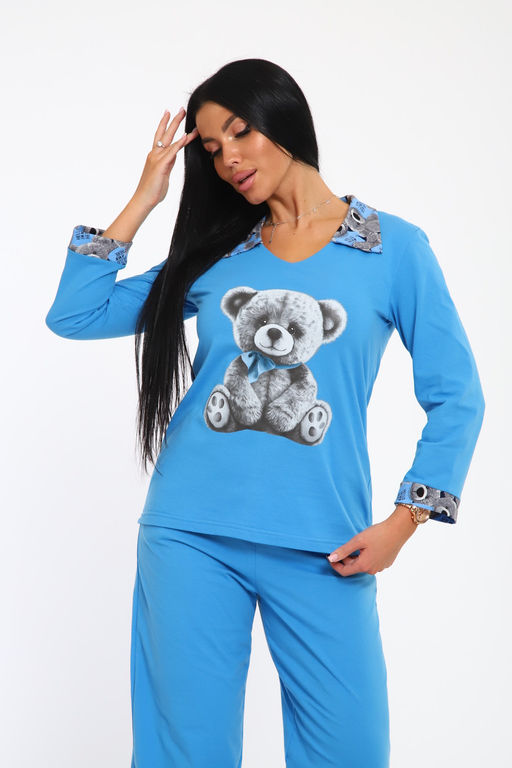 Пижама женская Teddy с брюками палаццо