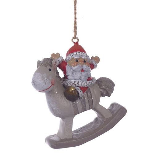 Фигурка декоративная подвесная "Ангел/Дед Мороз", L5,5 W2,5 H6 см, 4в.