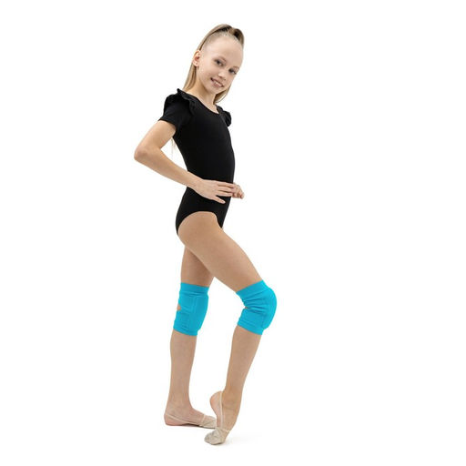 Наколенники для гимнастики и танцев Grace Dance, с уплотнителем, р. S, 7-10 лет, цвет бирюзовый фото 3